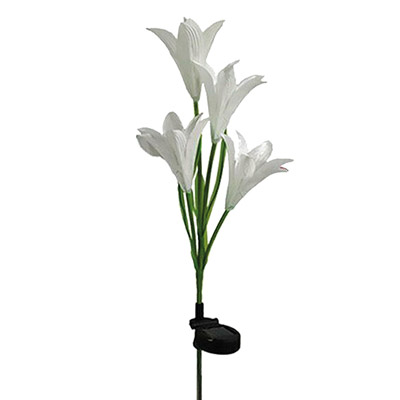 pondxpert solar lily flower (white, single)