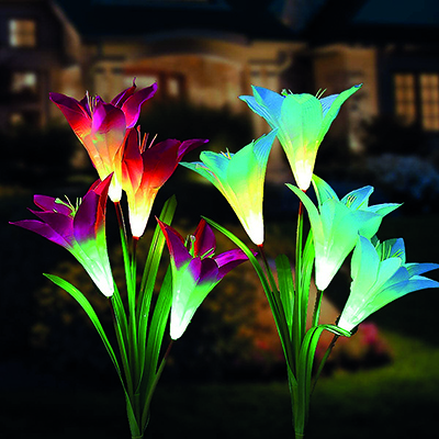 pondxpert solar lily flower (white, single)