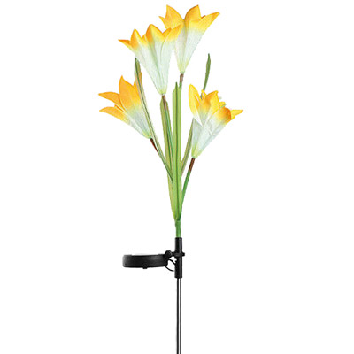 pondxpert solar lily flower (yellow, single)