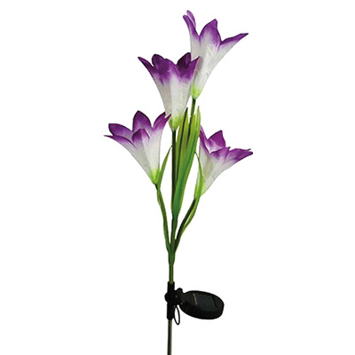 pondxpert solar lily flower (purple, single)