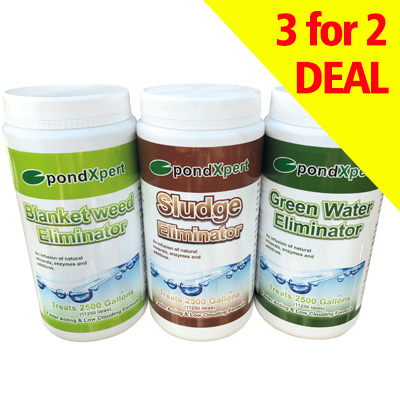 pondxpert eliminator (blanketweed, sludge & green water, 3 for 2)