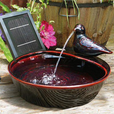  pondxpert bird solar water feature - direct sun only