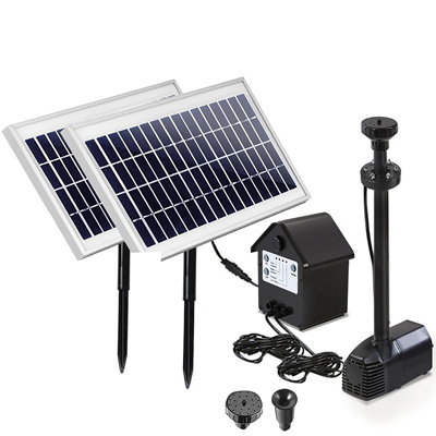   pondxpert solarshower 1600 pump (with battery & led)