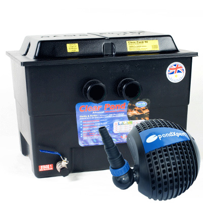 lotus clear pond 50 filter & pondxpert pondpush 10000 pump set