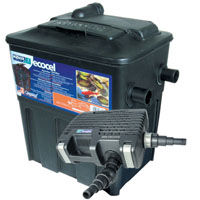 hozelock ecocel 10000 filter & aquaforce 6000 pump set