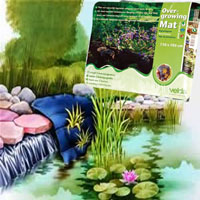 velda pond liner edge overgrowing mat