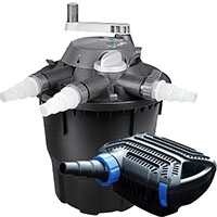 hozelock bioforce revolution 6000 filter & pondxpert ultraflow 5300 pump set