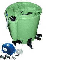 evolution aqua eazypod complete green + air pump & 18w uvc
