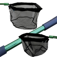pondxpert heavy duty 3m handle, catching net + sludge net