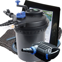 pondxpert easypond plus 8000 premium pump and filter set with liner & underlay