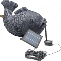oase fish spitter with solar pump