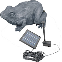 oase frog spitter with solar pump