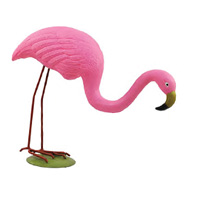 velda flamingo (bowing) pond ornament