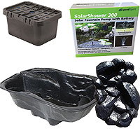 pondxpert ecofilter 2000 pond kit with preformed pond & waterfall