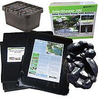 pondxpert ecofilter 2000 pond kit with 4 x 3m liner, underlay & waterfall