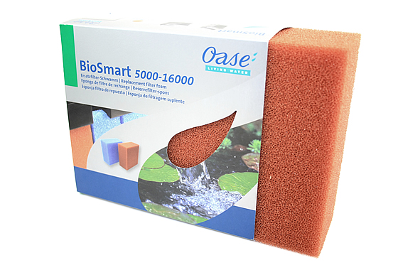 oase replacement filter foam for biosmart 5000-16000, red (35791)
