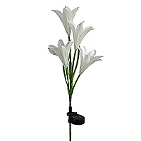 pondxpert solar lily flower (white, single)