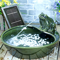  pondxpert frog solar water feature - direct sun only