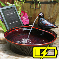  pondxpert bird solar water feature - battery version